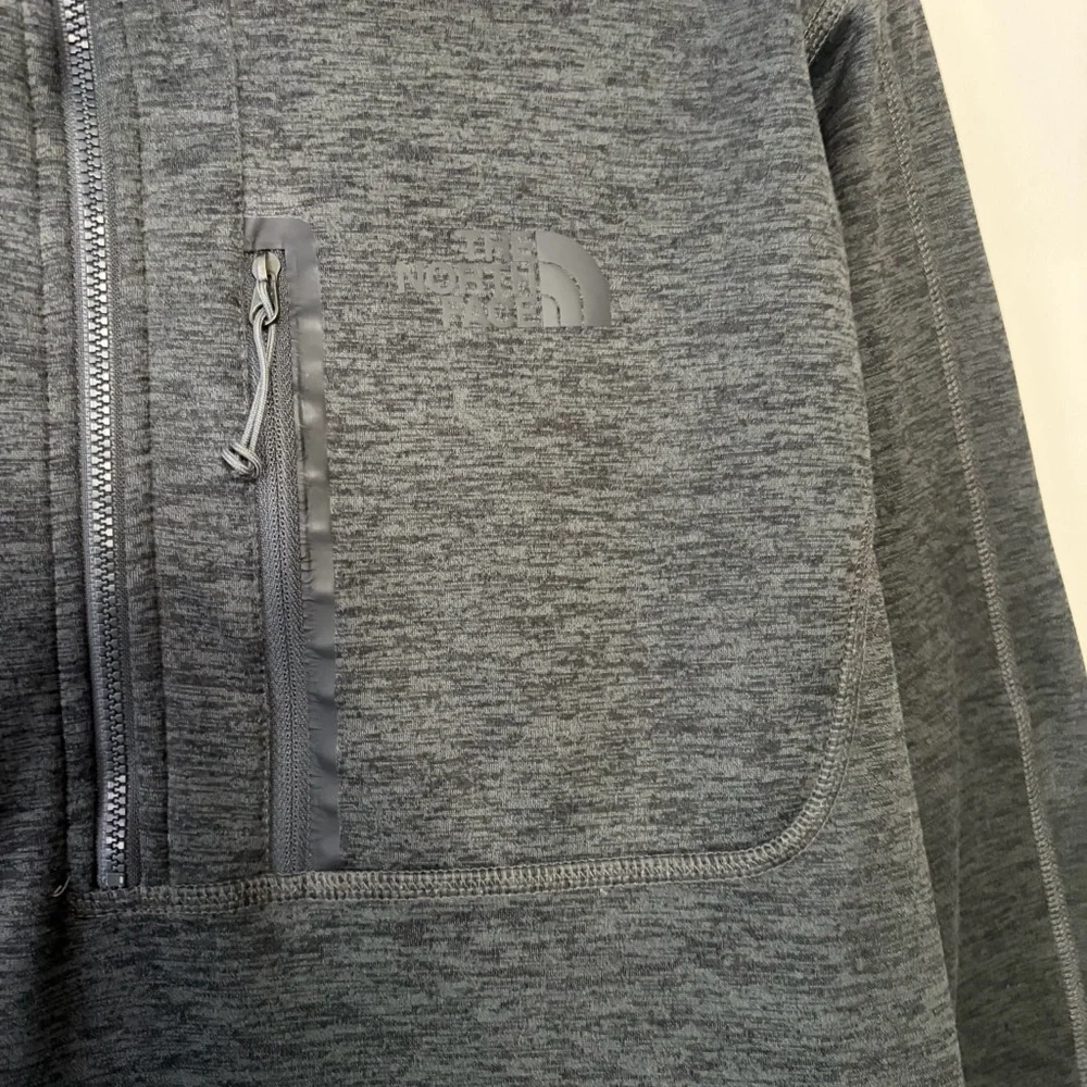 The North Face Dark Gray Quarter Zip Jacket Outdoor Casual Winter Fall